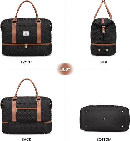 LOVEVOOK Reisetasche Damen Sporttasche groß mit Schuhfach und Nassfach