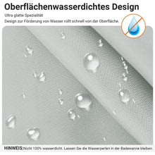 Duschvorhang Grau 180x180 cm Textil Wasserabweisend Waschbar mit Ringen
