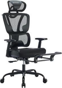 Ergonomischer Bürostuhl mit verstellbarer Lendenwirbelstütze & 3D