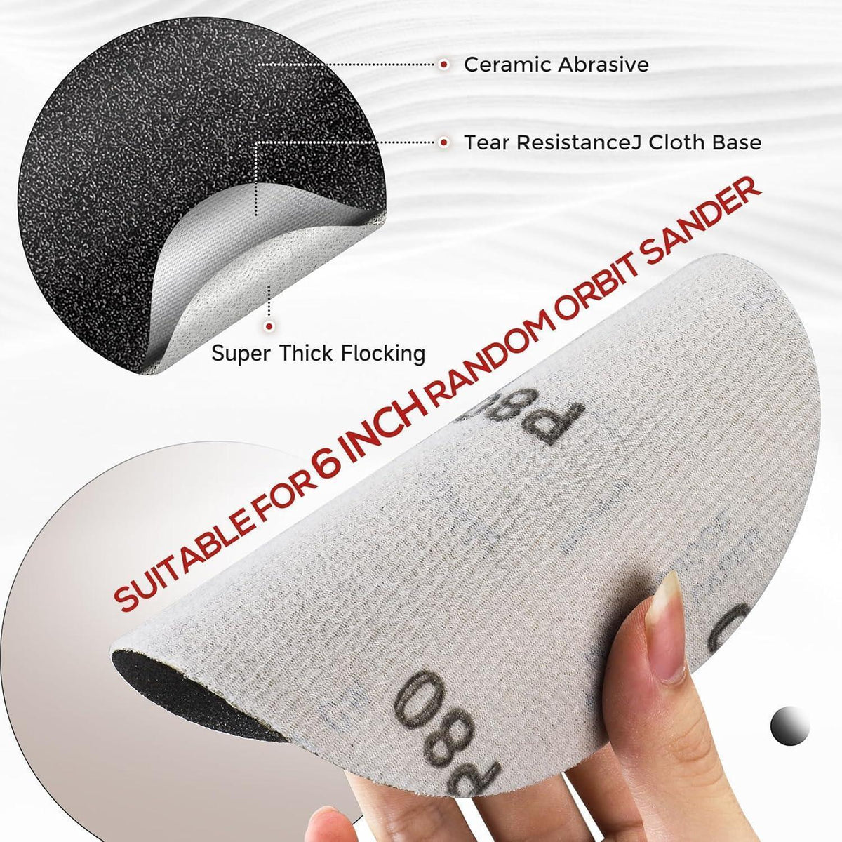 Schleifscheiben 150mm Klett 6000 Körnung Nass/Trocken (20 Stück)