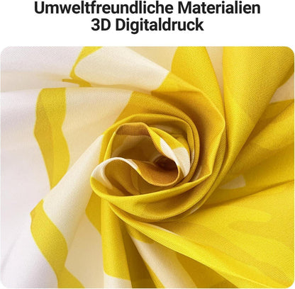 Duschvorhang Zitronenblätter 180x200cm Antischimmel Wasserdicht
