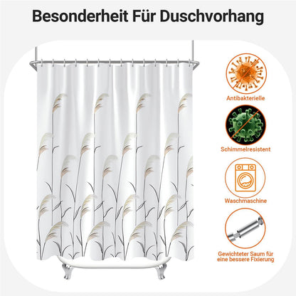 Duschvorhang Weizenohr Antischimmel wasserabweisend 120x180cm