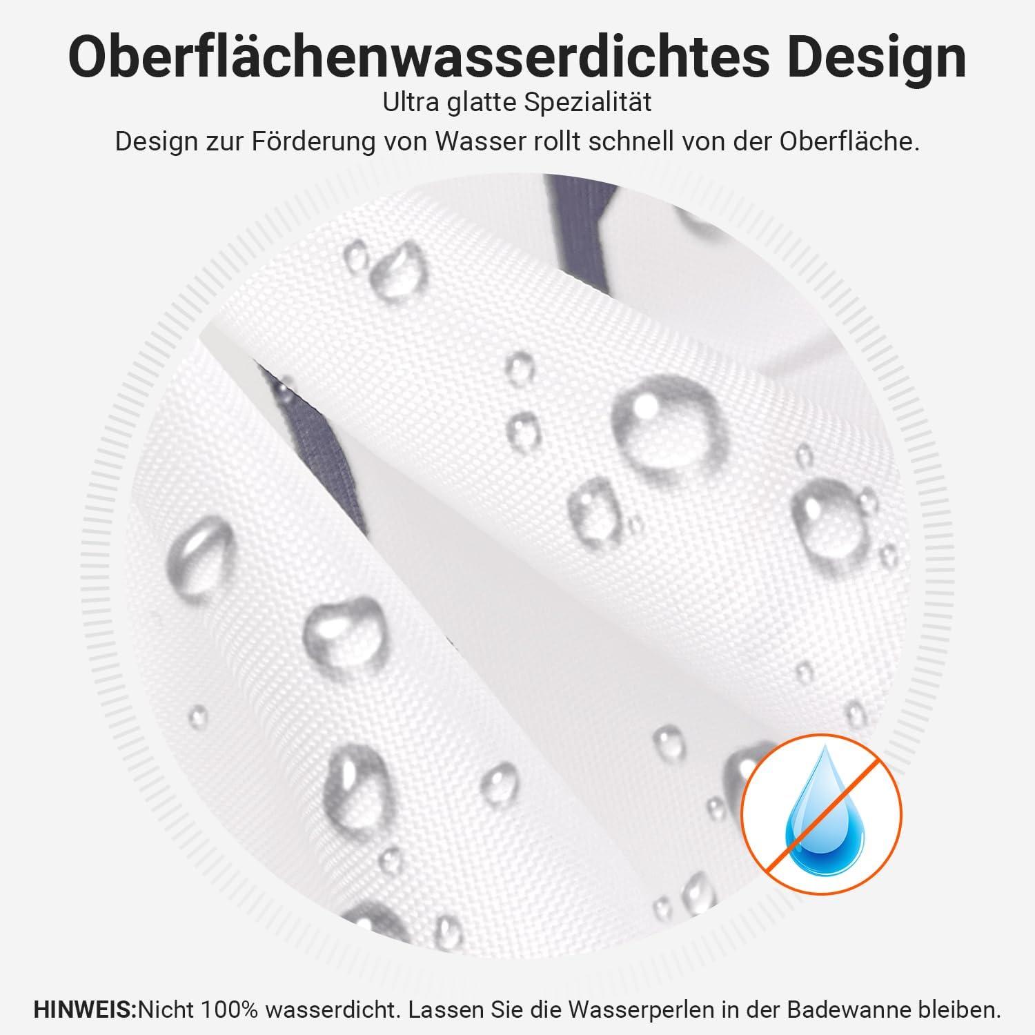 Duschvorhang Weizenohr 80x180cm Wasserabweisend