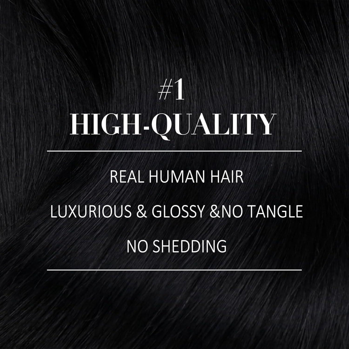 Clip-in Echthaar Extensions Schwarz 35cm – Volumenspendend & Stylingfähig