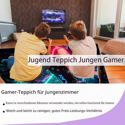 Gaming Teppich Controller Design – Rutschfest & Waschbar 160x200cm