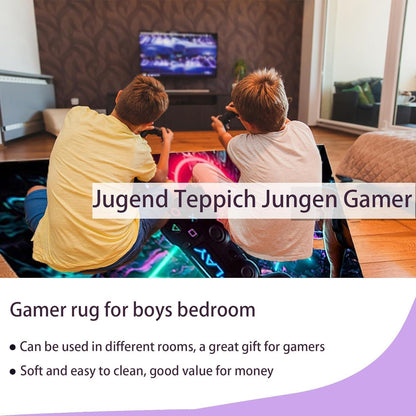 Gaming Teppich Rutschfest 160x240 cm – Gamer Bereich & Zubehör