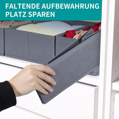 Schubladen Organizer PAX Kleiderschrank 100x35cm 4er-Set in Grau