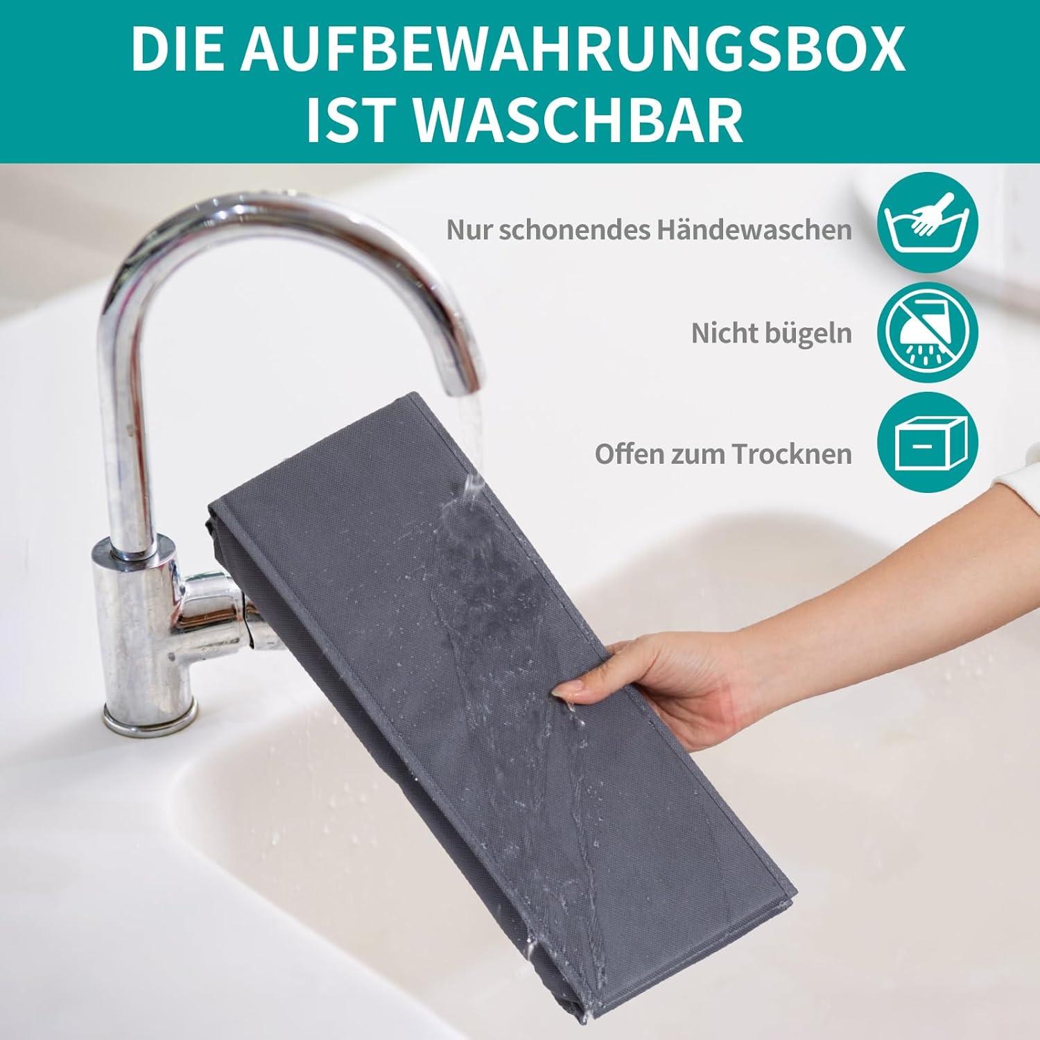 Schubladen Organizer Kleidung für PAX 75x35cm, 3er-Set, Grau