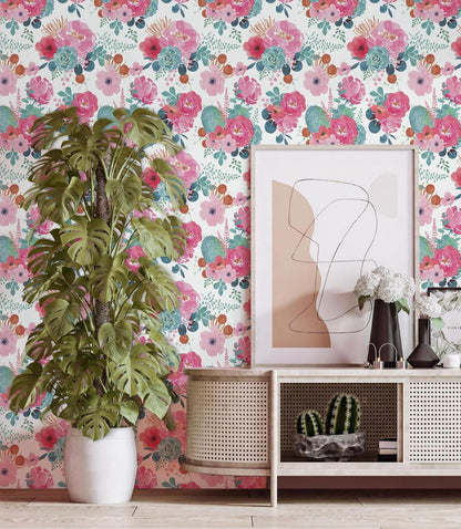 Selbstklebende Fototapete Blume Vintage Design 44x1000cm