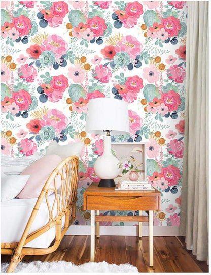 Selbstklebende Fototapete Blumen Vintage Design 44x1000cm