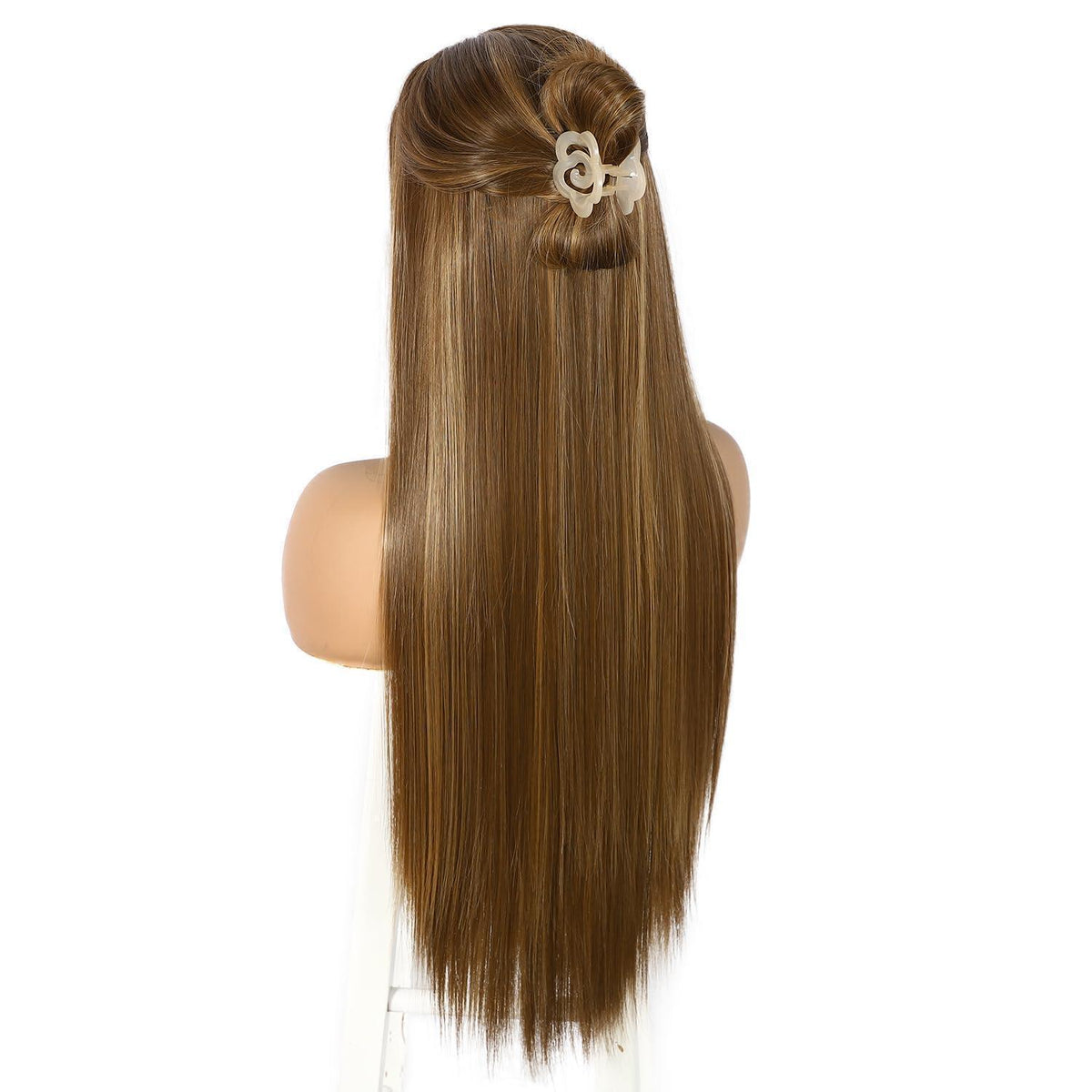 Lange gerade Perücke hellbraun 13x6 Lace Front Perücke