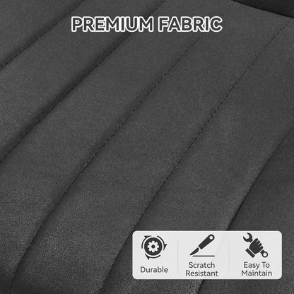 Esszimmerstühle 4er Set | Polsterstühle mit Sitzkissen Schwarz