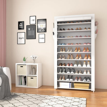Hohes Schuhregal 11 Ebenen – Stauraum für 50 Paar Schuhe