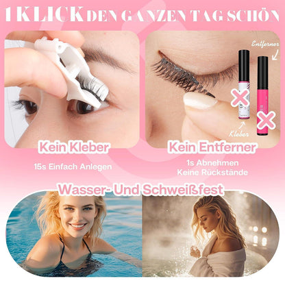Magnetische Wimpern mit Zange – Einfache Anwendung, Wiederverwendbar