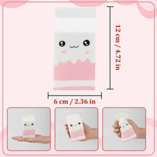 4er Set Soft Squishies Katze Hamburger Eiscreme Popcorn