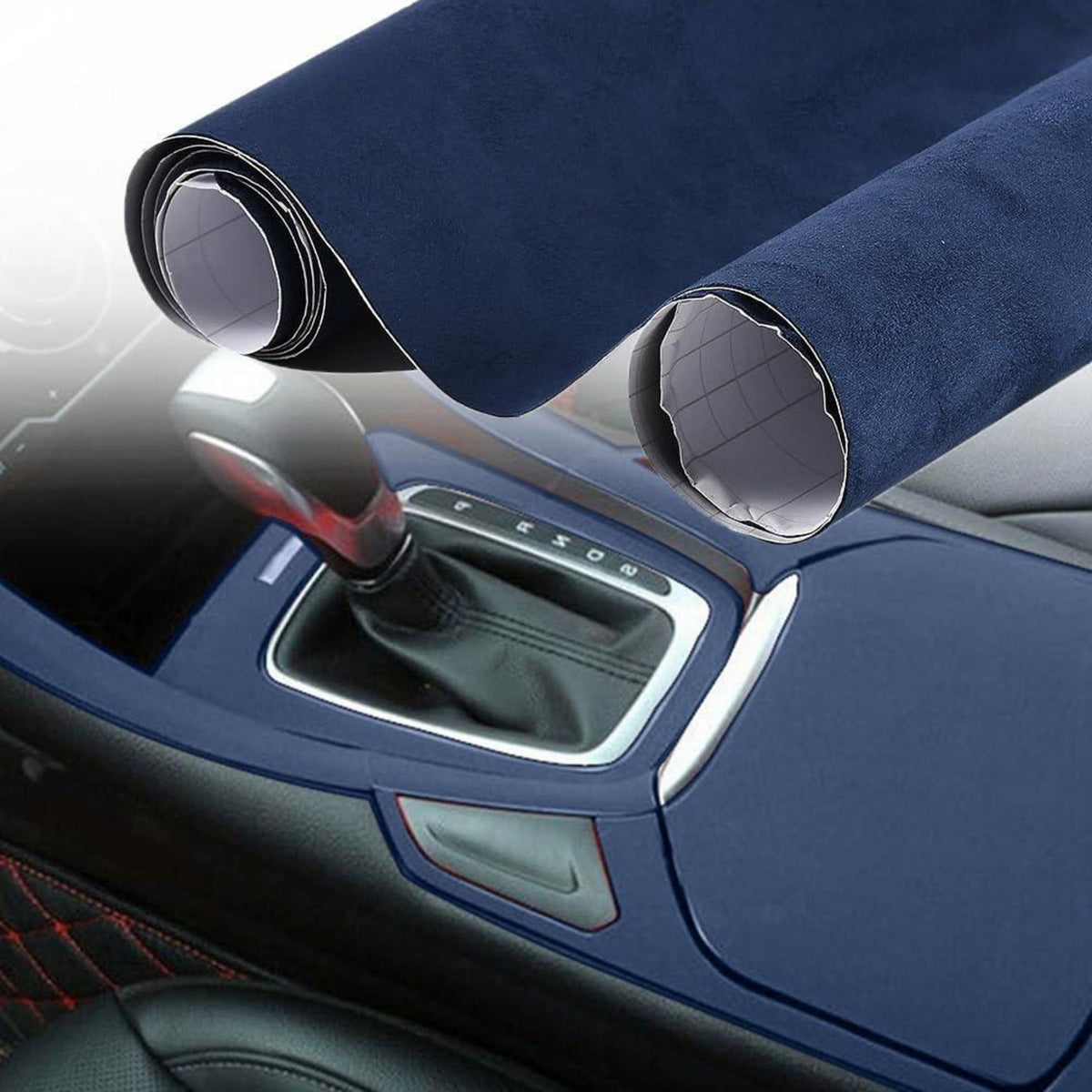 Autofolie Wildlederoptik Dunkelblau 30x152 cm