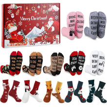 Adventskalender Damen 2024 Kuschelsocken Lustige
