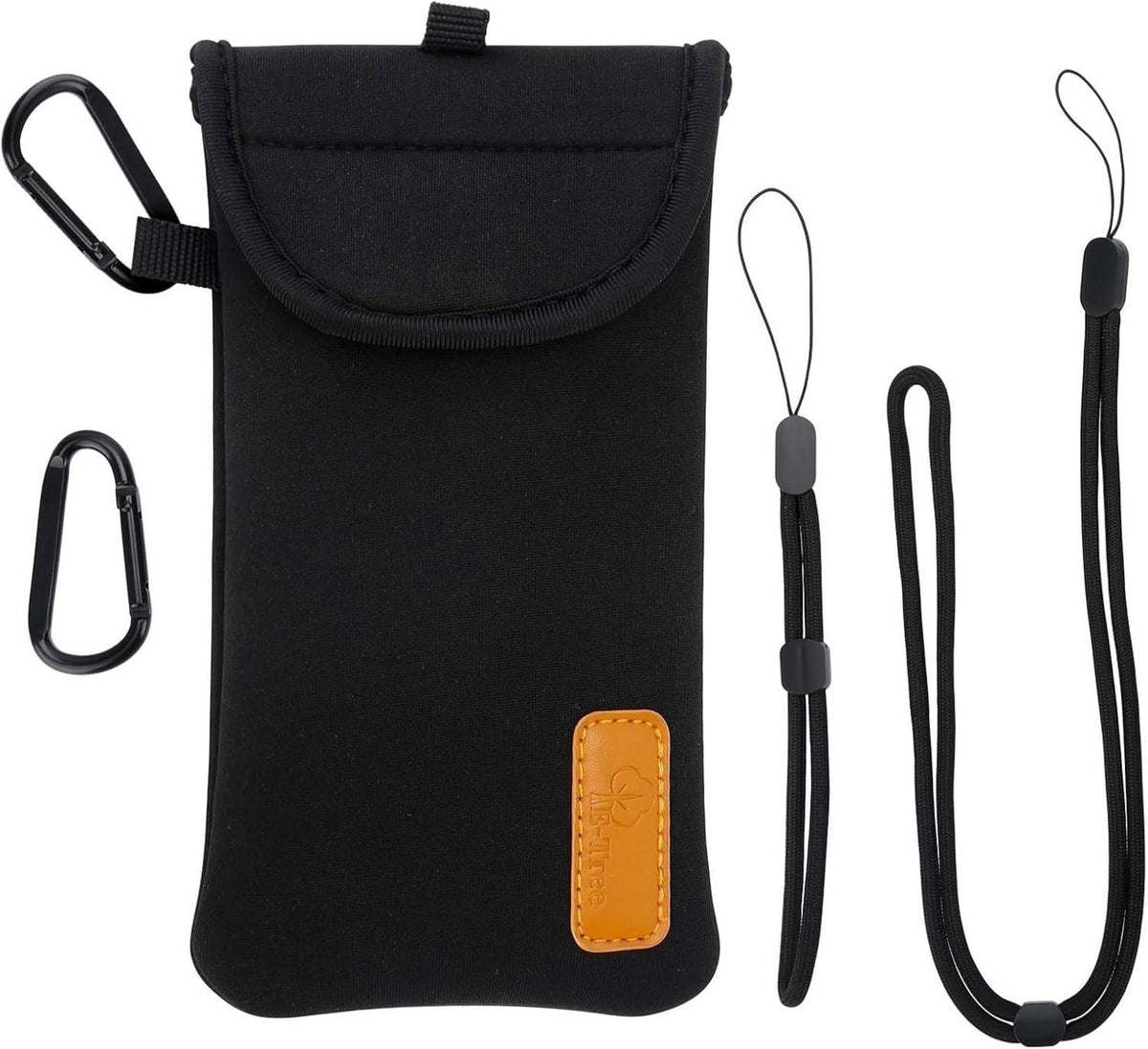 Handytasche Neopren Handysocke Universal Pouch Schwarz 6,9 Zoll