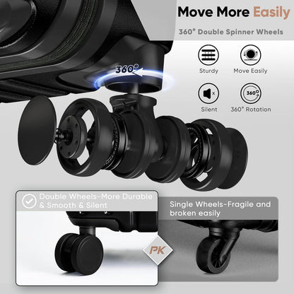 SHOWKOO Großer Hartschalenkoffer XL 75cm Leicht mit TSA-Schloss