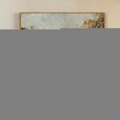 Vintage Venedig Leinwandbild mit Holzrahmen 50x75 cm