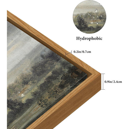 Vintage Leinwandbild mit Holzrahmen, 50x75 cm Naturlandschaft