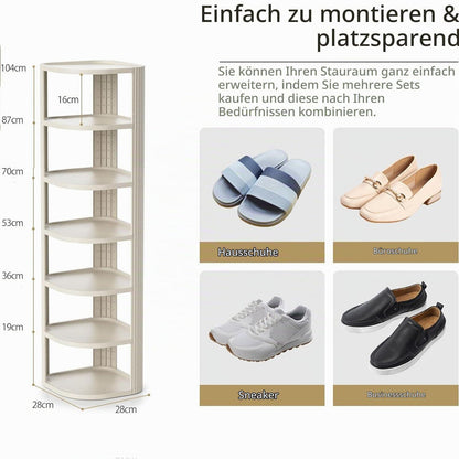 Schuhregal Schmal 7 Ebenen – Platzsparend & Stabil