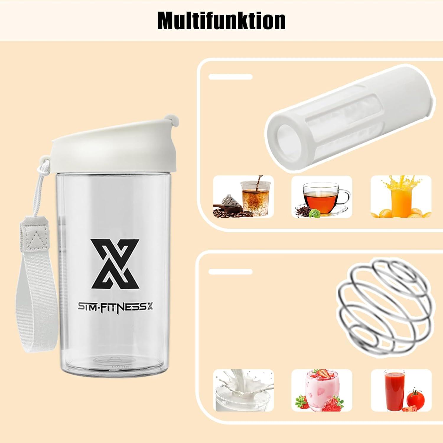 Protein Shaker Früchtebehälter Kaltgebrühter Sport Bottle Filternetz
