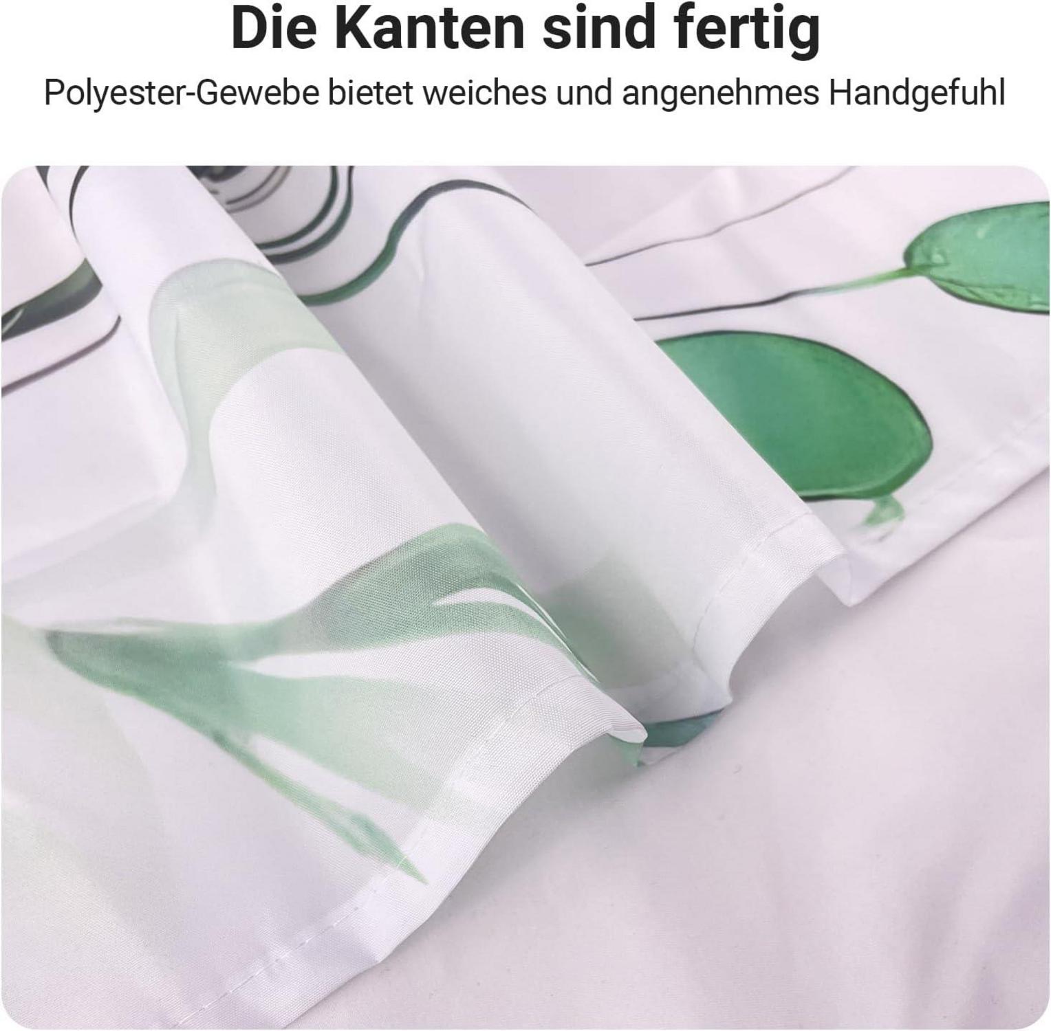 Badevorhang Blumen Zeichnen 100x200cm Textil Antischimmel Wasserabweisend
