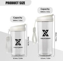 Protein Shaker 500ml Weiß Multifunktionaler Sport Bottle