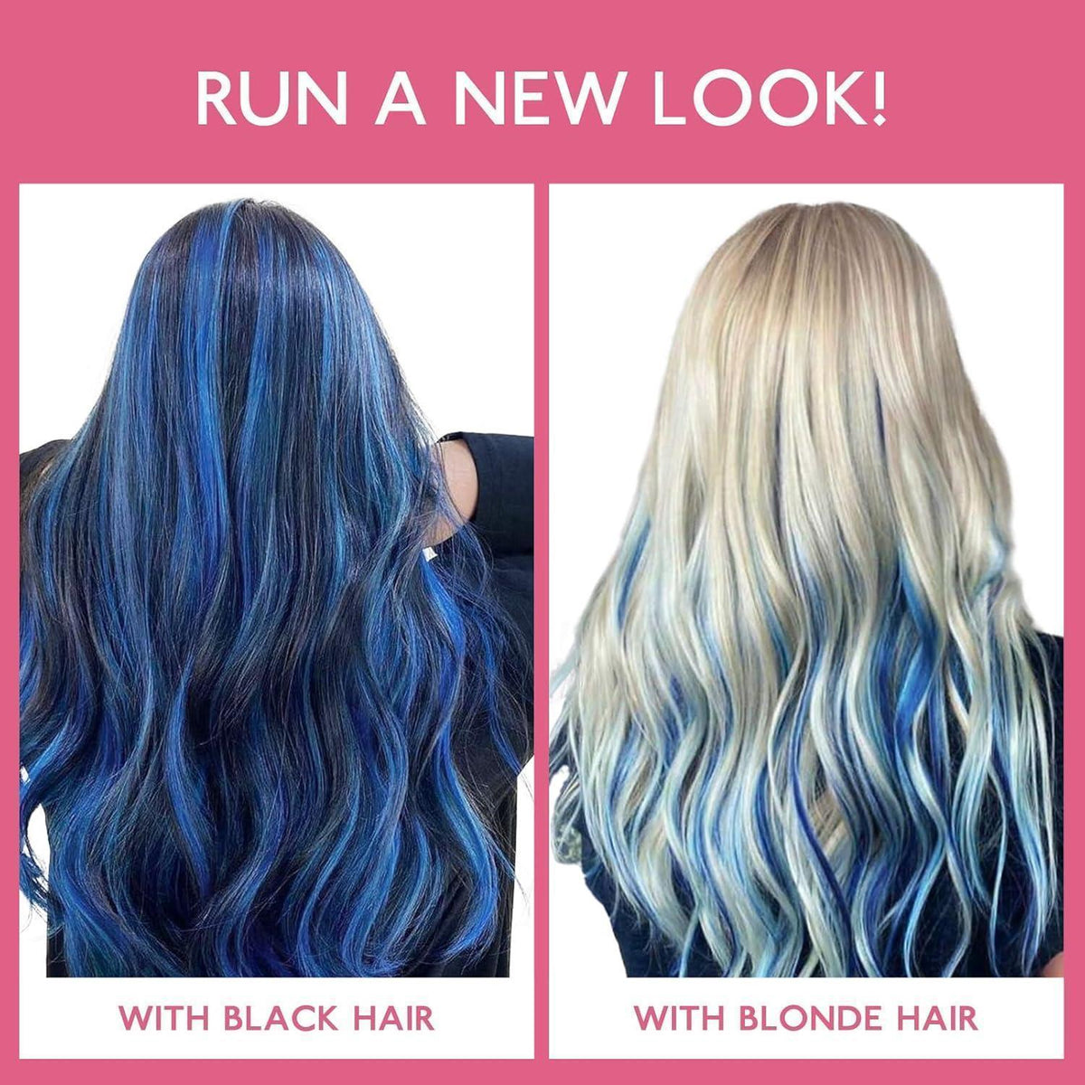 Blaues Clip-In Echthaar 60cm - 30g Remy Haarverlängerung