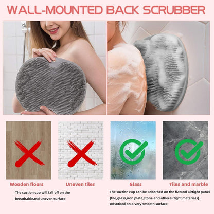 Silikon Fußmatte Badematte Fußmassagegerät Rutschfest Peeling Blue