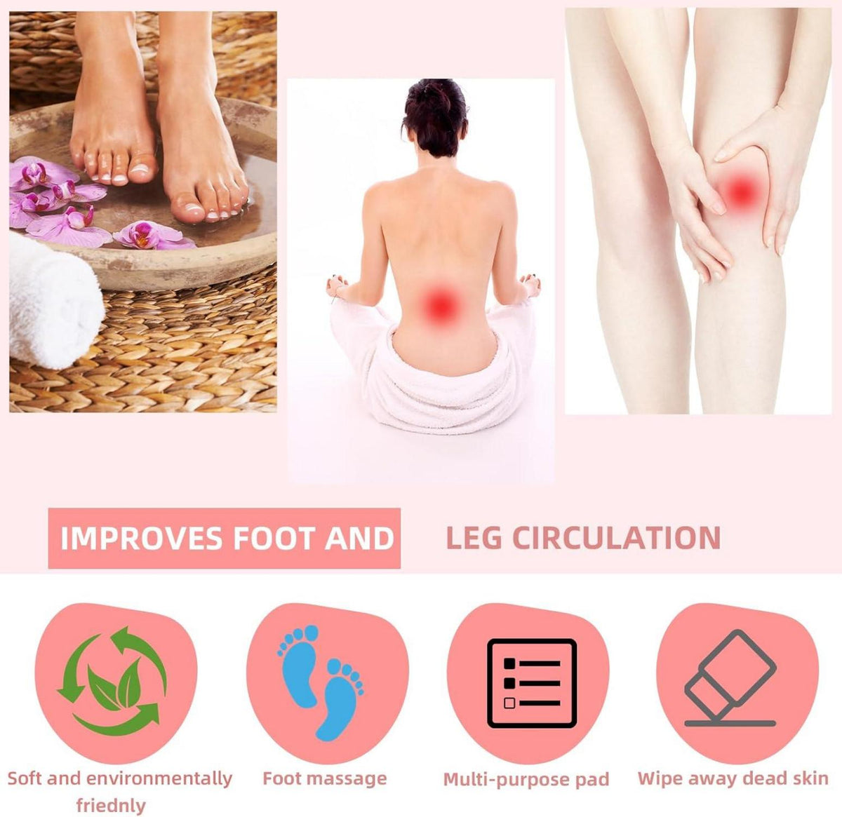 Silikon Fußmatte Fußmassagegerät Peeling Badematte