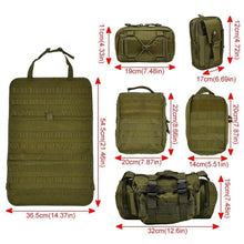 Taktischer Auto-Sitz Organizer mit MOLLE Taschen & Zubehör