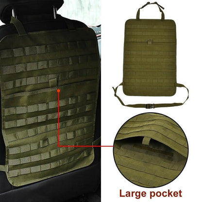 Taktischer Auto-Sitz Organizer mit MOLLE Taschen & Zubehör