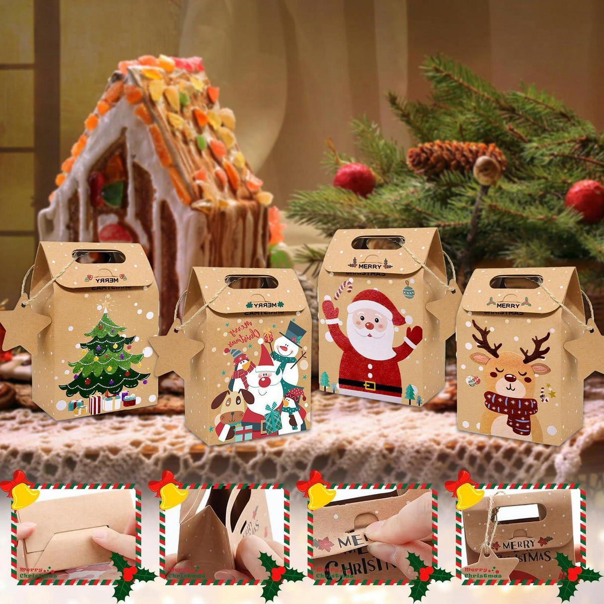 Adventskalender zum Befüllen – 24 Papiertüten für festliche Weihnachten