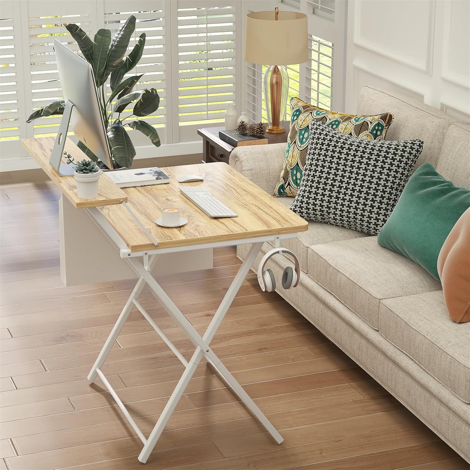 Klappbarer Schreibtisch 60 cm Eiche Regal Aufbewahrungstasche