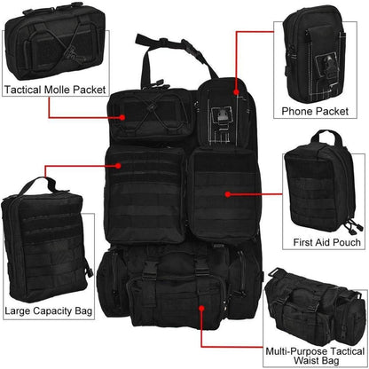 Taktischer Auto-Organizer mit 5 Taschen – Rücksitz-Aufbewahrung