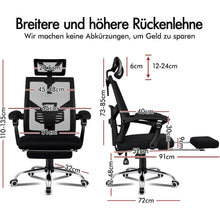 ALFORDSON Bürostuhl Netzgewebe ergonomisch höhenverstellbar
