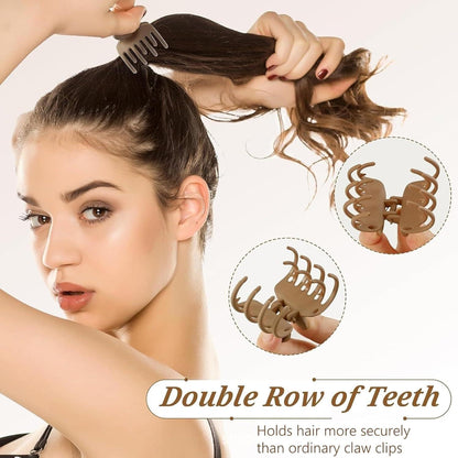 Blumenklauen Haarspangen Set 8 Stück, Mittelgroße Claw Clips, Damen Haarstyling-Zubehör