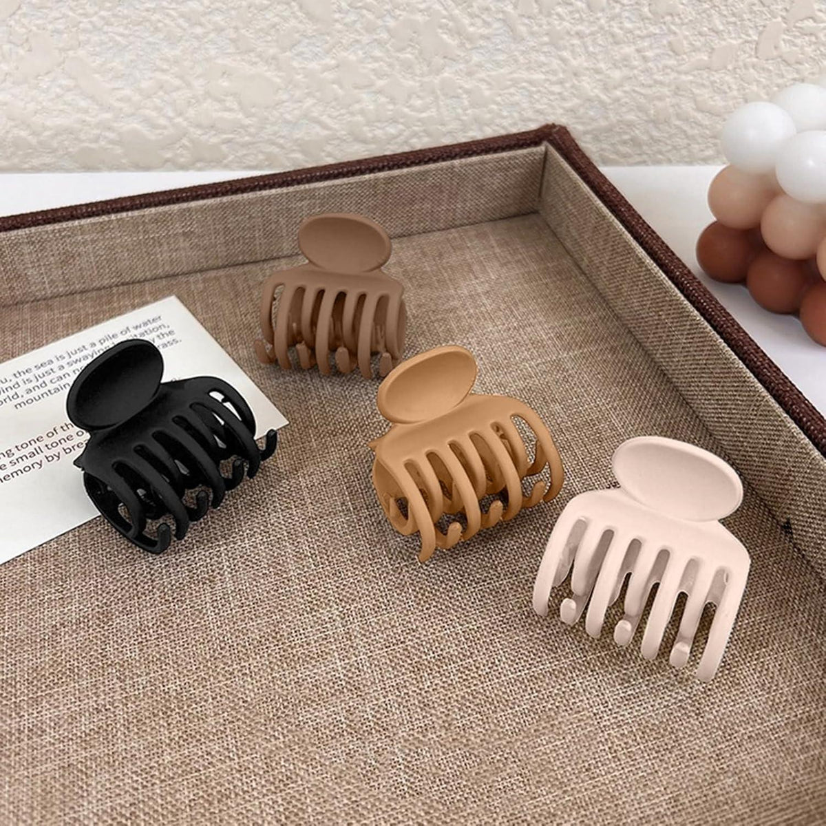 Haarklammer Damen Haarspange Mädchen Blumenclips Set 8 Stück