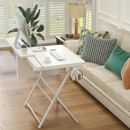 Klappbarer Schreibtisch 80 cm mit Regal und Aufbewahrungstasche