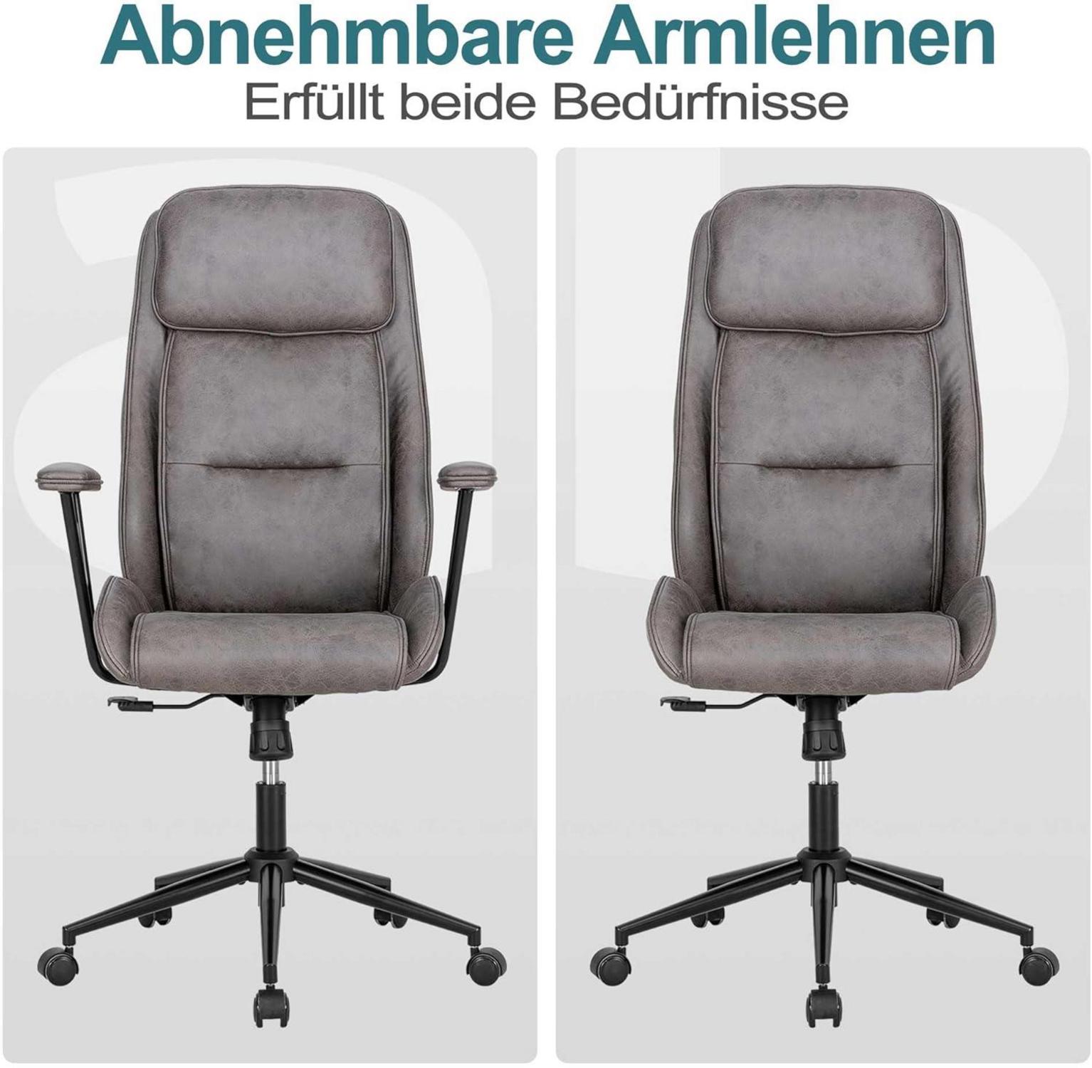 Hochwertiger Ergonomischer Bürostuhl mit hoher Rückenlehne und Wippfunktion in