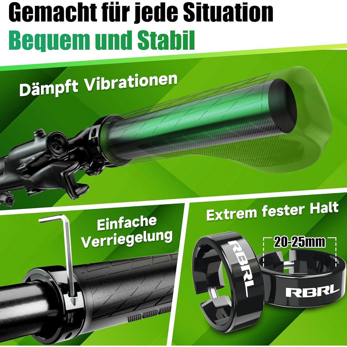 Ergonomische Fahrradgriffe für Komfort und sicheren Halt