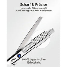 Linkshänder Haarschneideschere aus Japanischem Edelstahl 16,5cm