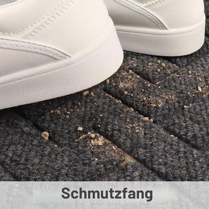 Fußmatte rutschfest waschbar 80x120 cm Grau
