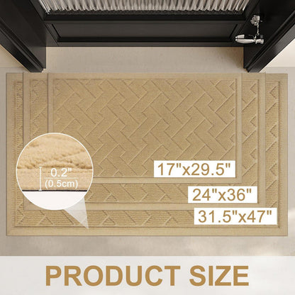 Rutschfeste Fußmatte 80x120cm – Saugfähig & Waschbar
