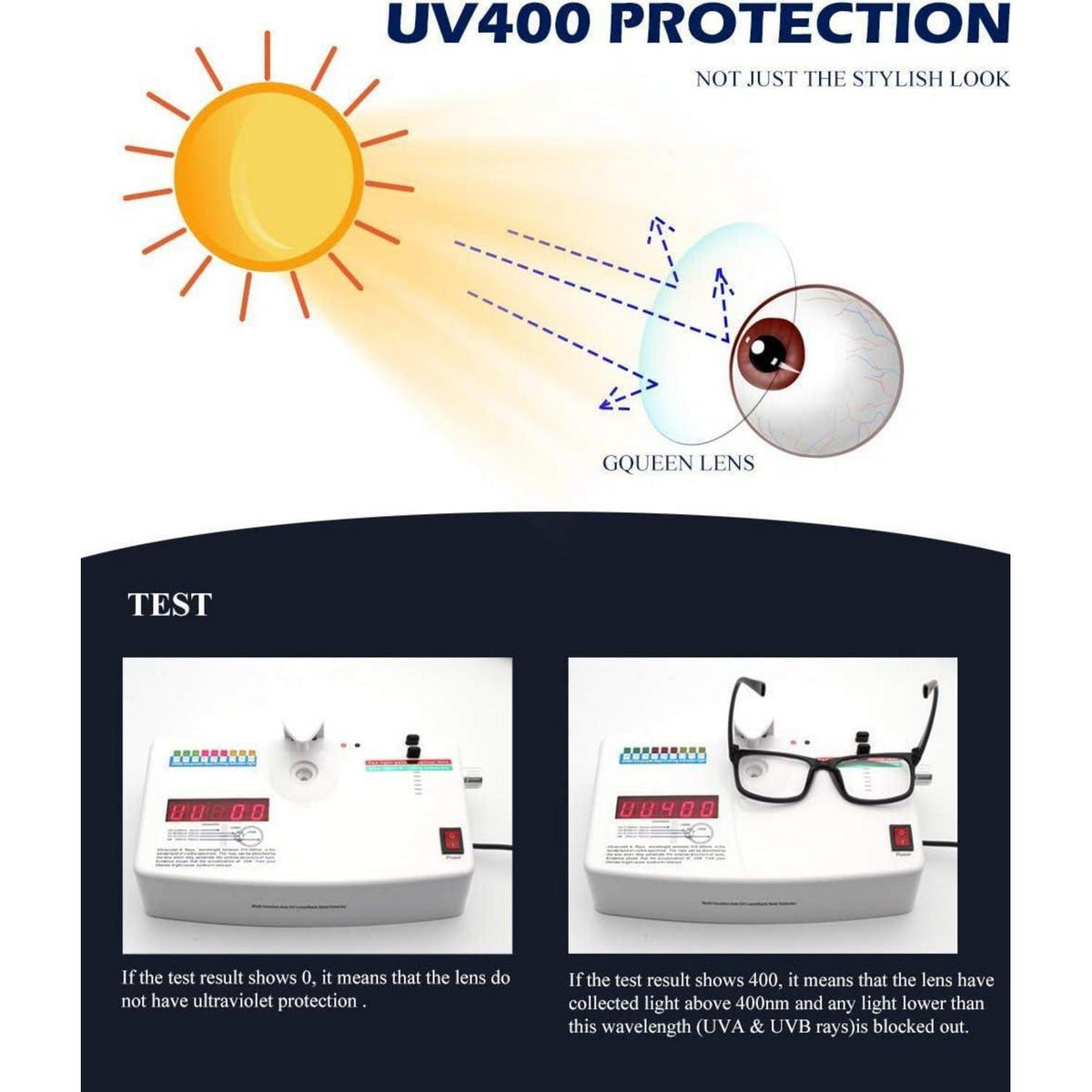Brille ohne Stärke UV400 Mattweiß mit Tasche