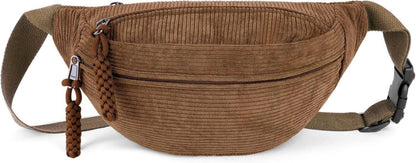 Umhängetasche Cord Bauchtasche Gürteltasche Damen Outdoor