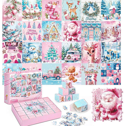 MJARTORIA Adventskalender 2024 Weihnachtspuzzle 1008 Teile