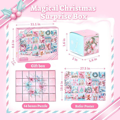 MJARTORIA Adventskalender 2024 Weihnachtspuzzle 1008 Teile